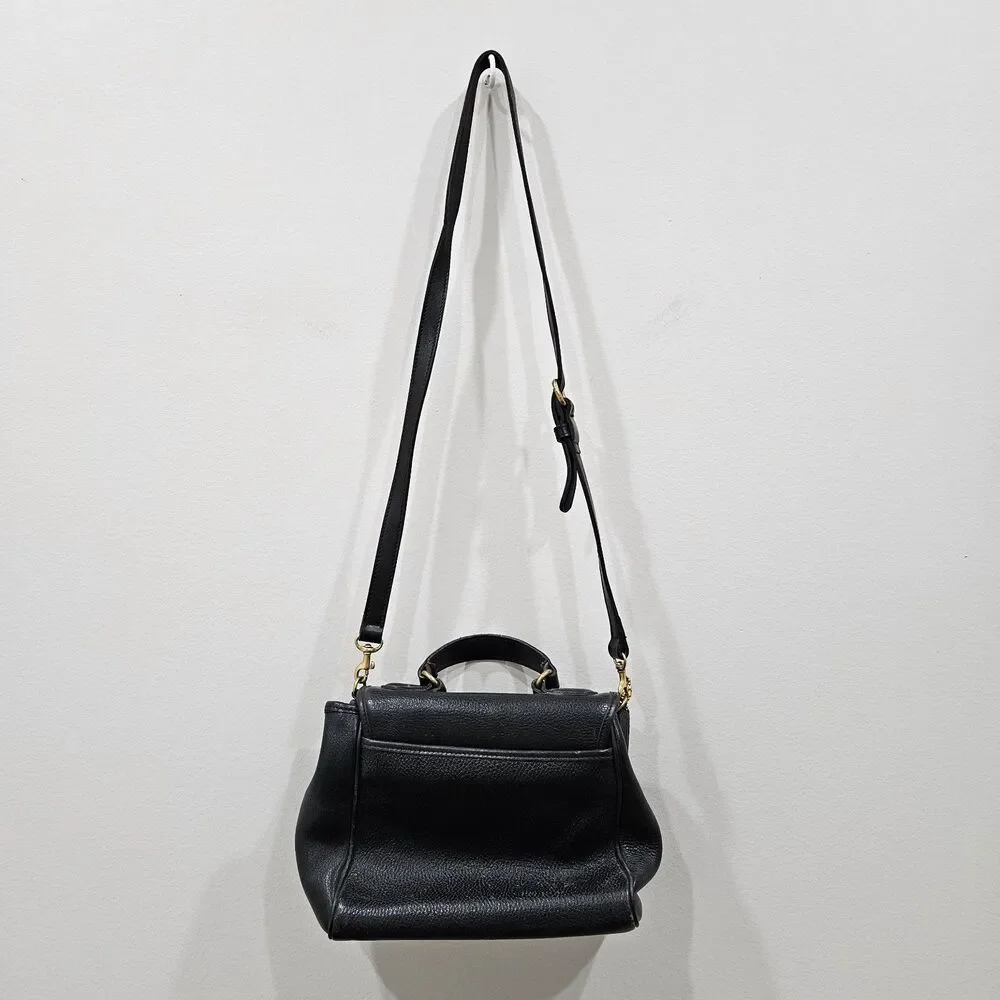 Vintage Coach Sheridan Monticello Leather Crossbody Bag Black Fairy Whimsygoth